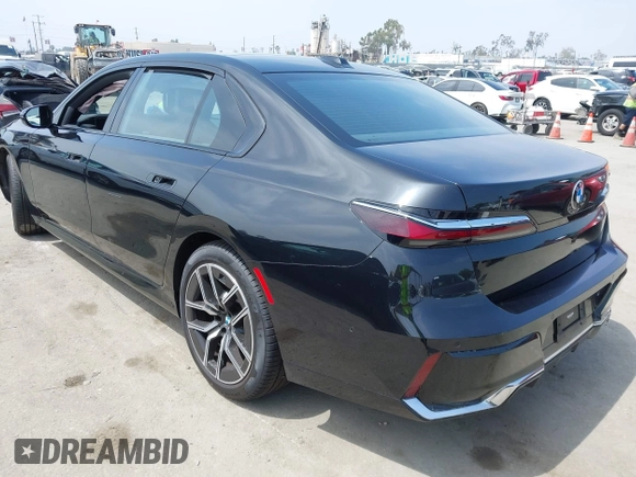2023 BMW 7 Series 740i with VIN WBA23EH02PCM14257, listed as a IAAI auction lot 42408167 with Not provided miles and . Bid and sale history available at DreamBid. Image 3.