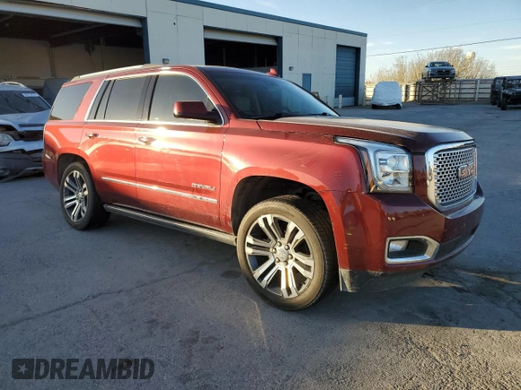 2017 GMC Yukon Denali with VIN 1GKS1CKJ1HR289530, listed as a Copart auction lot 85644374 with 131,614 mi miles and Salvage Title. Bid and sale history available at carsss.com. Image 4.