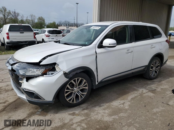 2017 Mitsubishi Outlander SE with VIN JA4AZ3A30HZ028841, listed as a Copart auction lot 54878135 with 110,410 mi miles and Salvage title. Bid and sale history available at DreamBid. Image 1.