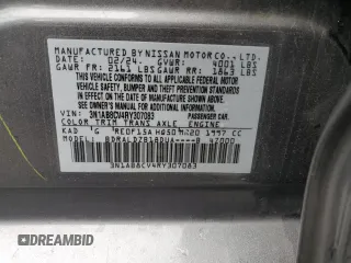 2024 Nissan Sentra SV with VIN 3N1AB8CV4RY307083, listed as a Copart auction lot 60912005 with 37,070 mi miles and Salvage title. Bid and sale history available at DreamBid. Image 13.
