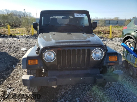2005 Jeep Wrangler SE with VIN 1J4FA29195P366658, listed as a Copart auction lot 46220295 with 67,359 mi miles and Salvage Title. Bid and sale history available at carsss.com. Image 5.