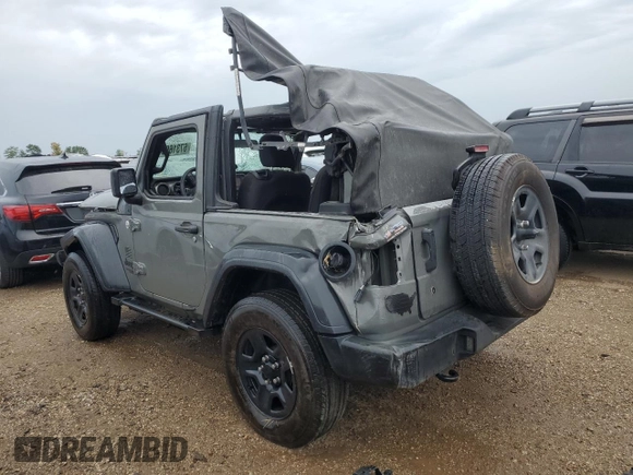 2020 Jeep Wrangler Willys with VIN 1C4GJXAN4LW225781, listed as a Copart auction lot 67316964 with 48,306 mi miles and Salvage title. Bid and sale history available at DreamBid. Image 2.