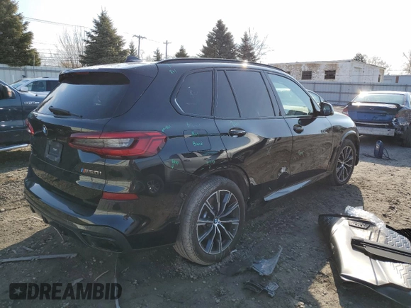 2020 BMW X5 M50i with VIN 5UXJU4C0XLLE46091, listed as a Copart auction lot 44954093 with 39,468 mi miles. Bid and sale history available at carsss.com. Image 3.