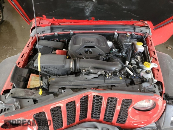 2024 Jeep Wrangler Sport S with VIN 1C4PJXDN5RW210582, listed as a Copart auction lot 47043845 with 18,593 mi miles and Salvage title. Bid and sale history available at DreamBid. Image 12.