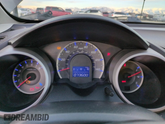 2011 Honda Fit Sport with VIN JHMGE8H56BC003466, listed as a Copart auction lot 46373785 with 73,600 mi miles and Salvage Title. Bid and sale history available at DreamBid. Image 9.