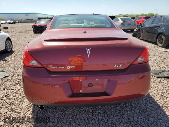 2008 Pontiac G6 GT with VIN 1G2ZH36N584307693, listed as a Copart auction lot 71855274 with 118,762 mi miles and Salvage Title. Bid and sale history available at carsss.com. Image 6.