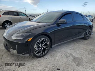 2024 Hyundai IONIQ 6 SEL with VIN KMHM34AA4RA059269, listed as a Copart auction lot 41388665 with 70,837 mi miles and Salvage Title. Bid and sale history available at carsss.com. Image 1.
