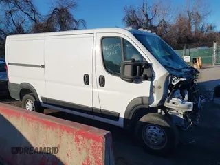 2023 Ram ProMaster Cargo with VIN 3C6LRVAG2PE540096, listed as a IAAI auction lot 41654729 with 17,568 mi miles and . Bid and sale history available at DreamBid. Image 14.