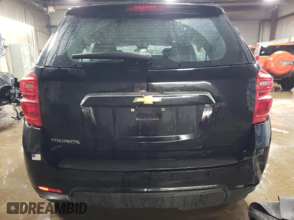 2017 Chevrolet Equinox LS with VIN 2GNALBEK0H6104306, listed as a Copart auction lot 49869795 with 207,769 mi miles and Salvage Title. Bid and sale history available at carsss.com. Image 6.