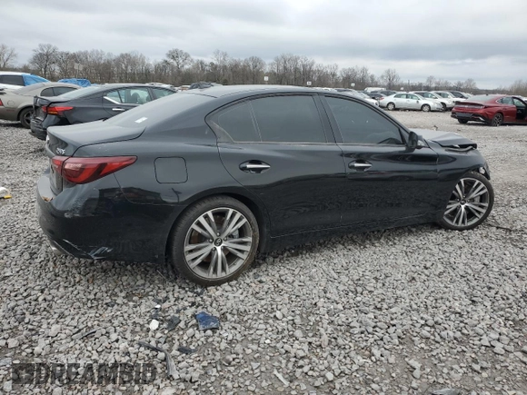 2020 Infiniti Q50 3.0t SPORT with VIN JN1EV7AP7LM205102, listed as a Copart auction lot 43652135 with 68,075 mi miles and Salvage Title. Bid and sale history available at carsss.com. Image 3.