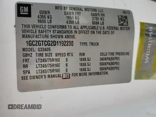 2013 Chevrolet Express Cargo z VIN 1GCZGTCG2D1192230, wystawiony jako Copart lot #73691204 z przebiegiem 170 078 mil mil oraz Szkoda całkowita • Salvage title. Historia ofert i sprzedaży dostępna na DreamBid. Obrazek 13.