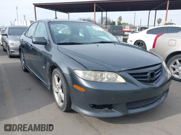 2004 Mazda Mazda6 s with VIN 1YVFP80D345N47144, listed as a IAAI auction lot 41675948 with 190,571 mi miles. Bid and sale history available at carsss.com. Image 1.