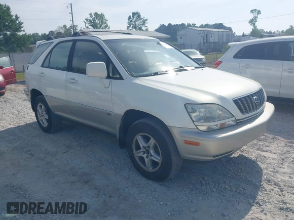 2001 Lexus RX 300 with VIN JTJGF10U810107544, listed as a IAAI auction lot 42151010 with 147,735 mi miles and . Bid and sale history available at DreamBid. Image 1.