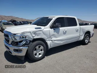 2022 Ram 1500 Big Horn with VIN 1C6SRFMT1NN131462, listed as a Copart auction lot 59759605 with 69,223 mi miles and Salvage title. Bid and sale history available at DreamBid. Image 1.