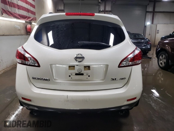 2013 Nissan Murano SV with VIN JN8AZ1MW8DW314047, listed as a Copart auction lot 49010405 with 161,773 mi miles and Salvage Title. Bid and sale history available at carsss.com. Image 6.