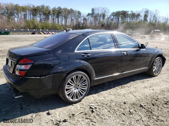 2007 Mercedes-Benz S-Class 5.5L V8 with VIN WDDNG86X07A140743, listed as a Copart auction lot 49388175 with 151,797 mi miles and Salvage Title. Bid and sale history available at carsss.com. Image 3.