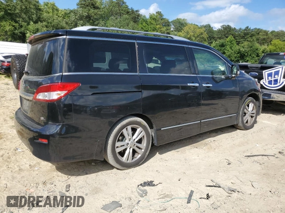 2015 Nissan Quest S with VIN JN8AE2KP0F9133569, listed as a Copart auction lot 62696234 with 150,930 mi miles and Salvage Title. Bid and sale history available at carsss.com. Image 3.