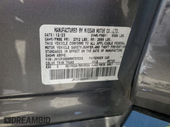 2024 Nissan ARIYA Engage with VIN JN1CF0BB9RM737233, listed as a Copart auction lot 54875345 with 4,717 mi miles and Clean Title. Bid and sale history available at DreamBid. Image 13.