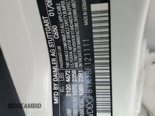 2008 Mercedes-Benz C 300 Sport с VIN WDDGF81X18F121111, выставлен на аукционе Copart как лот 61053215 с пробегом 182 254 миль миль и Списание • Salvage title. История ставок и продаж доступна на DreamBid. Изображение 12.