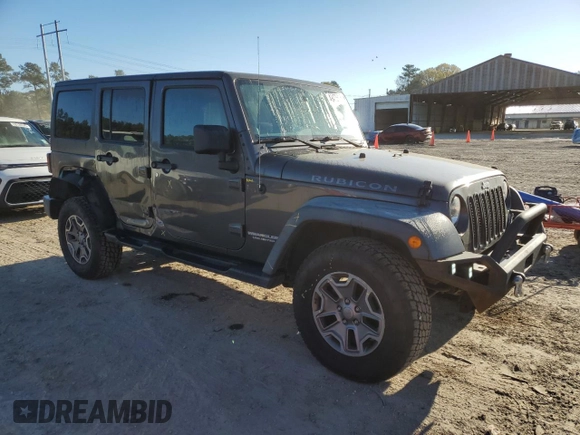 2014 Jeep Wrangler Unlimited Rubicon with VIN 1C4BJWFG4EL256824, listed as a Copart auction lot 49473815 with 117,264 mi miles and Salvage Title. Bid and sale history available at carsss.com. Image 4.