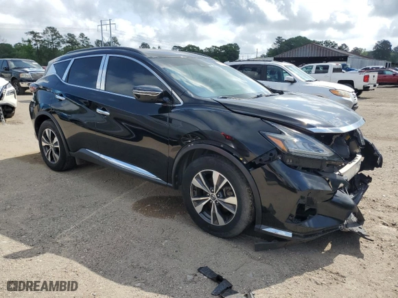 2020 Nissan Murano SV with VIN 5N1AZ2BS2LN103492, listed as a Copart auction lot 54185855 with 81,359 mi miles and Salvage Title. Bid and sale history available at carsss.com. Image 4.