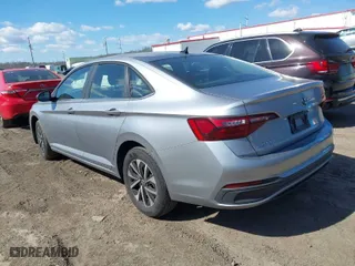 2024 Volkswagen Jetta S with VIN 3VW5M7BU0RM090048, listed as a IAAI auction lot 41871178 with 25,655 mi miles. Bid and sale history available at carsss.com. Image 3.