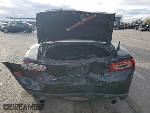 2017 FIAT 124 Spider Classica with VIN JC1NFAEK1H0107572, listed as a Copart auction lot 82452144 with 98,954 mi miles and Salvage title. Bid and sale history available at DreamBid. Image 6.