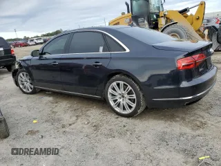 2015 Audi A8 L 4.0T with VIN WAU32AFD1FN000783, listed as a Copart auction lot 89306805 with 115,241 mi miles and Salvage Title. Bid and sale history available at carsss.com. Image 2.