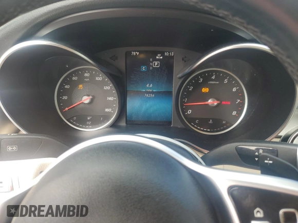2019 Mercedes-Benz C 300 with VIN 55SWF8EB2KU303821, listed as a Copart auction lot 63226775 with 74,256 mi miles and Clean title. Bid and sale history available at DreamBid. Image 9.