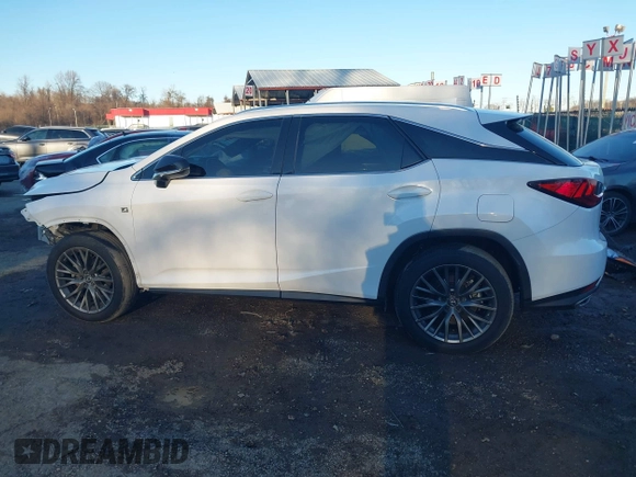 2022 Lexus RX with VIN 2T2SZMDA2NC309843, listed as a IAAI auction lot 41498875 with 54,296 mi miles. Bid and sale history available at carsss.com. Image 15.