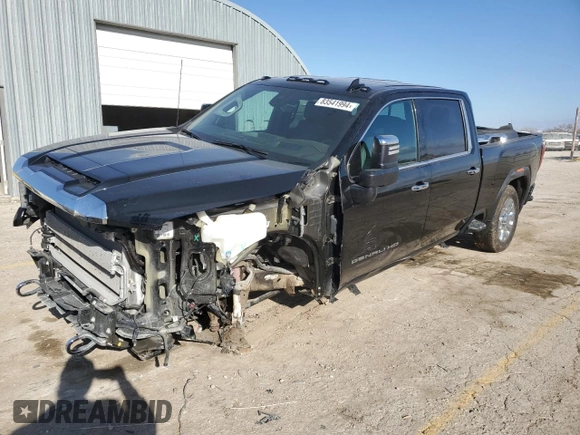 2023 GMC Sierra 3500HD Denali z VIN 1GT49WEY2PF169520, wystawiony jako Copart lot #83541994 z przebiegiem 33 940 mil mil oraz Szkoda całkowita • Salvage title. Historia ofert i sprzedaży dostępna na DreamBid. Obrazek 1.