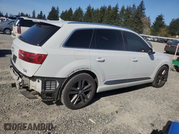 2017 Audi Q7 with VIN WA1WABF75HD011159, listed as a Copart auction lot 53144925 with 110,523 mi miles and Salvage title. Bid and sale history available at DreamBid. Image 3.