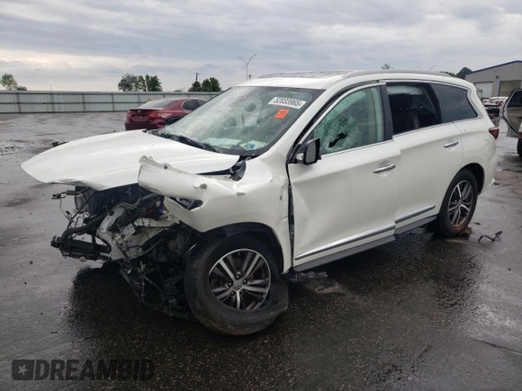 2019 Infiniti QX60 Pure z VIN 5N1DL0MM3KC516209, wystawiony jako Copart lot #52033965 z przebiegiem 73 846 mil mil oraz Szkoda całkowita • Salvage title. Historia ofert i sprzedaży dostępna na DreamBid. Obrazek 1.