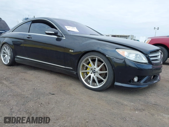2007 Mercedes-Benz CL-Class 5.5L V8 with VIN WDDEJ71X97A002508, listed as a IAAI auction lot 42073932 with 121,008 mi miles. Bid and sale history available at carsss.com. Image 1.