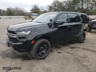 2021 Chevrolet Tahoe Commercial with VIN 1GNSCLED8MR450579, listed as a Copart auction lot 47252075 with 67,917 mi miles and Salvage Title. Bid and sale history available at carsss.com. Image 1.