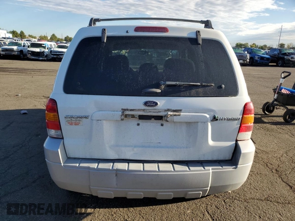 2006 Ford Escape Hybrid with VIN 1FMYU96H16KC06753, listed as a Copart auction lot 66938664 with 157,518 mi miles and Salvage Title. Bid and sale history available at carsss.com. Image 6.