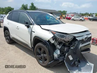 2020 Toyota RAV4 Hybrid XSE with VIN JTME6RFV4LD502387, listed as a IAAI auction lot 42564059 with 84,276 mi miles and . Bid and sale history available at DreamBid. Image 1.