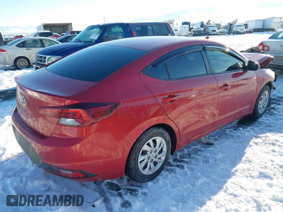 2019 Hyundai Elantra SE with VIN 5NPD74LFXKH493230, listed as a IAAI auction lot 41296855 with 52,163 mi miles and . Bid and sale history available at DreamBid. Image 4.