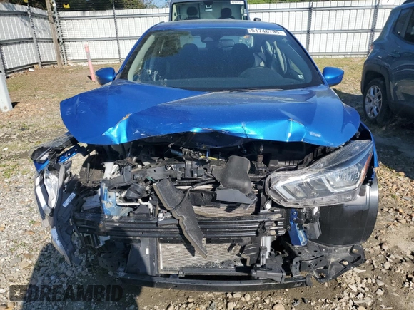 2021 Nissan Versa SV with VIN 3N1CN8EV2ML921763, listed as a Copart auction lot 51746795 with 32,891 mi miles and Salvage Title. Bid and sale history available at DreamBid. Image 5.