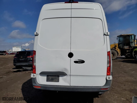 2019 Mercedes-Benz Sprinter Cargo Van with VIN WD3PF0CD5KP162982, listed as a Copart auction lot 50191745 with 0 mi miles and Salvage Title. Bid and sale history available at carsss.com. Image 6.