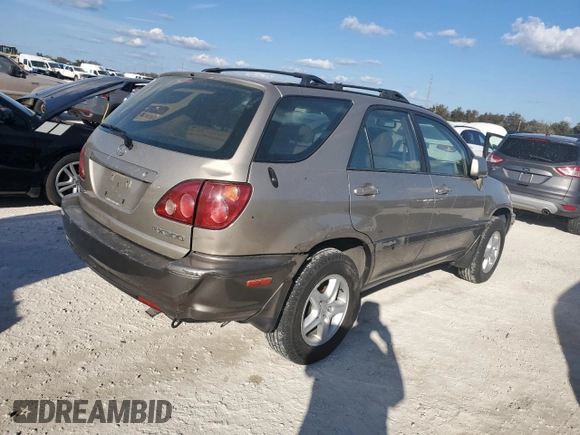 2000 Lexus RX 300 with VIN JT6HF10U7Y0105891, listed as a Copart auction lot 74703174 with 0 mi miles and Non Repairable. Bid and sale history available at carsss.com. Image 3.
