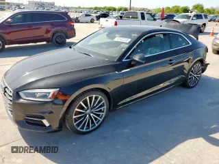 2018 Audi A5 Premium Plus with VIN WAUPNAF54JA007874, listed as a Copart auction lot 52642325 with 99,301 mi miles and Clean Title. Bid and sale history available at DreamBid. Image 1.