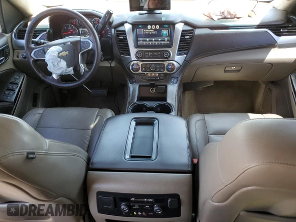 2015 Chevrolet Tahoe LT with VIN 1GNSCBKC6FR297726, listed as a Copart auction lot 55097475 with 114,471 mi miles and Salvage title. Bid and sale history available at DreamBid. Image 8.