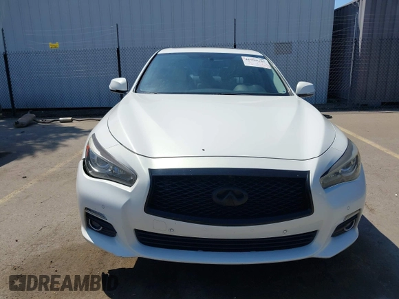 2015 Infiniti Q50 Premium with VIN JN1BV7AP8FM333176, listed as a IAAI auction lot 41990285 with 160,458 mi miles. Bid and sale history available at carsss.com. Image 13.