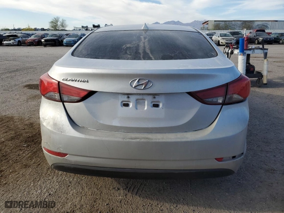 2016 Hyundai Elantra SE with VIN 5NPDH4AE1GH686526, listed as a Copart auction lot 50954645 with 100,558 mi miles and Salvage Title. Bid and sale history available at carsss.com. Image 6.
