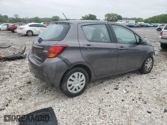 2017 Toyota Yaris L with VIN VNKKTUD30HA079209, listed as a Copart auction lot 56860105 with 104,742 mi miles and Salvage title. Bid and sale history available at DreamBid. Image 3.