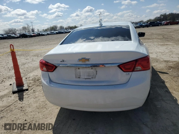 2016 Chevrolet Impala LS with VIN 2G11X5SA8G9125825, listed as a Copart auction lot 52312695 with 78,719 mi miles and Salvage title. Bid and sale history available at DreamBid. Image 6.