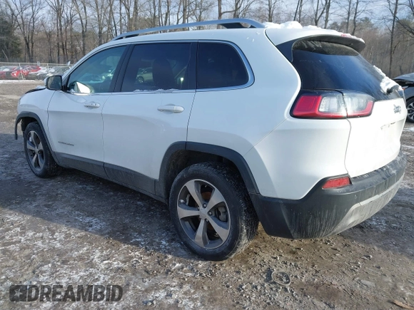 2020 Jeep Cherokee Limited with VIN 1C4PJLDB2LD535210, listed as a IAAI auction lot 41268119 with 119,918 mi miles. Bid and sale history available at carsss.com. Image 3.
