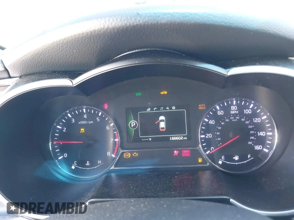 2015 Kia Optima SX Turbo with VIN 5XXGR4A62FG419859, listed as a IAAI auction lot 41805481 with 166,602 mi miles. Bid and sale history available at carsss.com. Image 7.