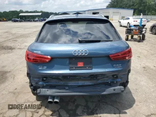2017 Audi Q3 Premium Plus with VIN WA1JCCFS8HR001985, listed as a Copart auction lot 56970055 with 47,091 mi miles and Salvage title. Bid and sale history available at DreamBid. Image 6.